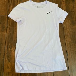 lavender nike dri fit t shirt